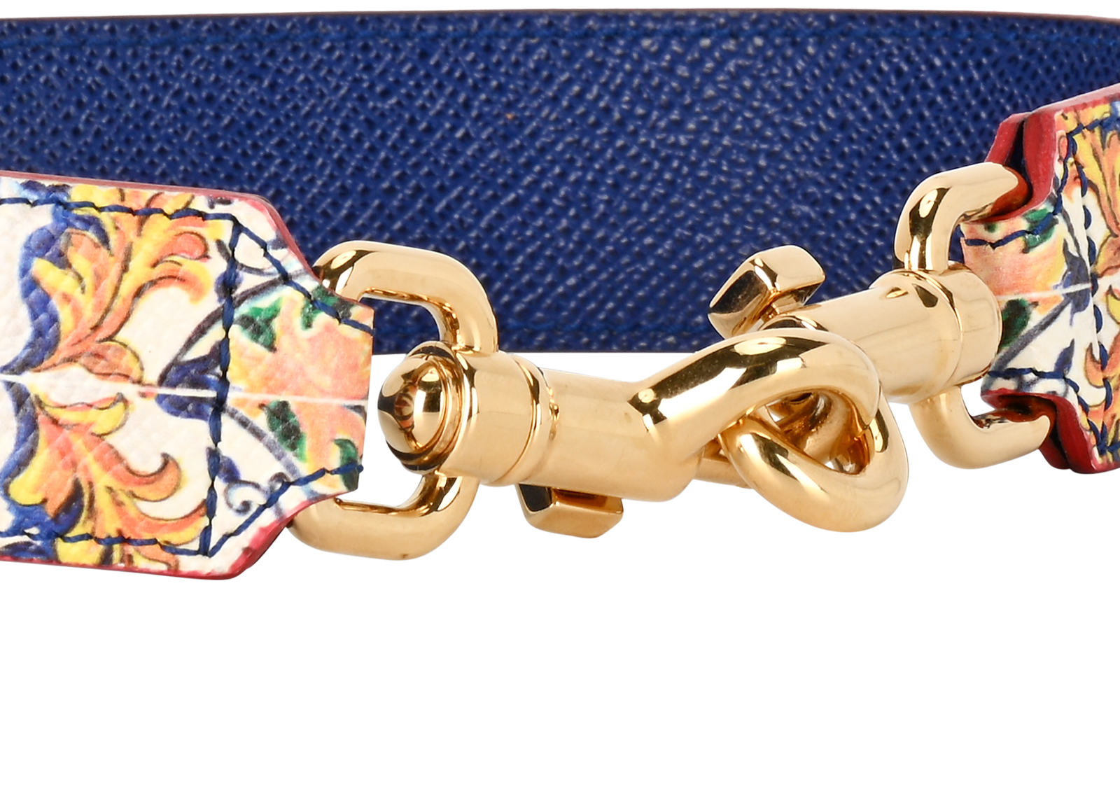 Dolce & Gabbana Bag Strap, &pound;220, Accessories, Blue/Orange/Yellow, Leather, Other view